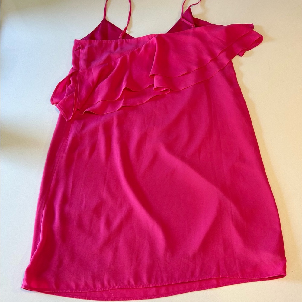 J.Crew Ruffle Front Cami Dress In Wild Berry - Picture 10 of 10